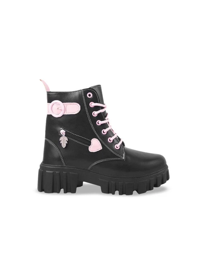 شوتوبيا Shoetopia Women’s  Mid-Calf Boots  Stylish Slip-On Comfortable Block Heel Long Boots for Girls & Women Party Footwear