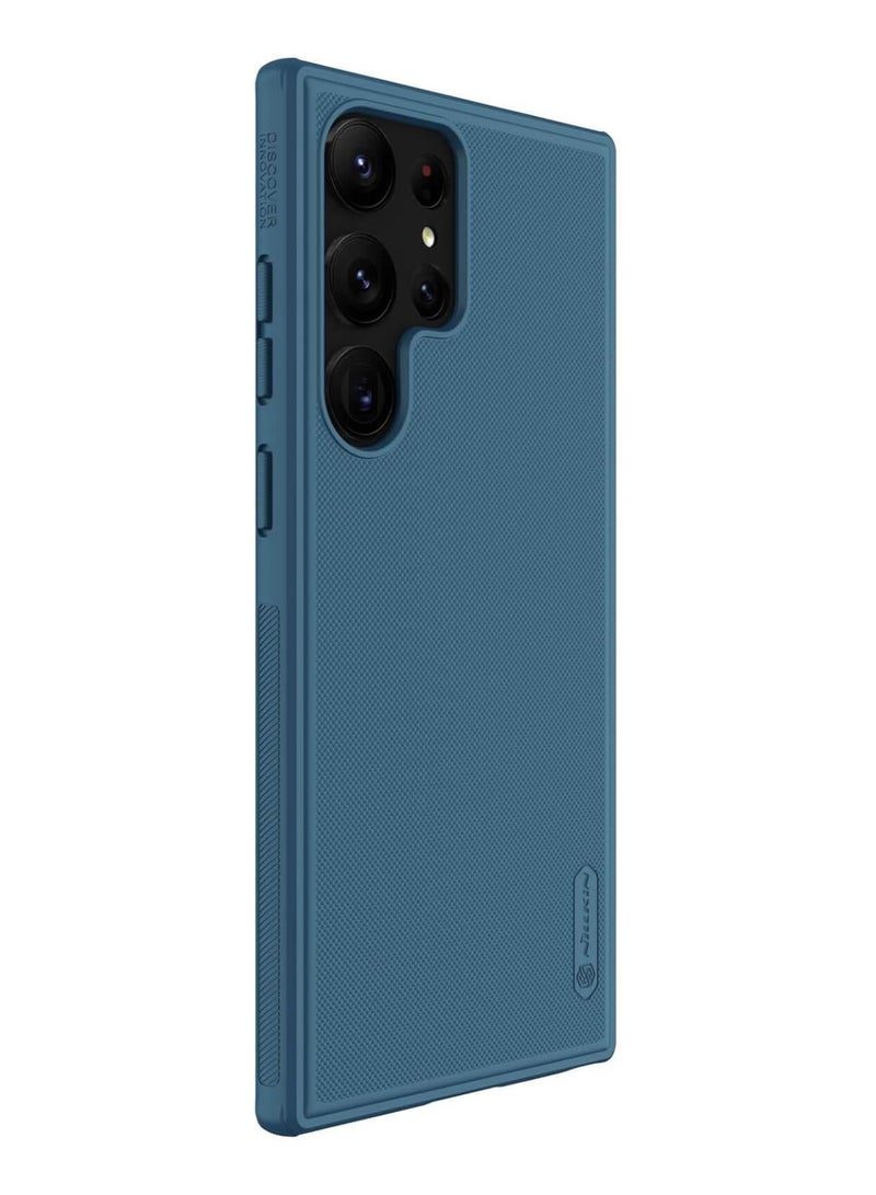 Nillkin Super Frosted Shield Pro Matte cover case for Samsung Galaxy S23 Uitra - Blue - Image 4