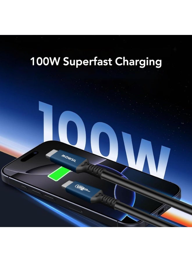 Mowsil USB C Video Cable,4K@60Hz,20Gbps,100W PD,Thunderbolt 3 - Image 5