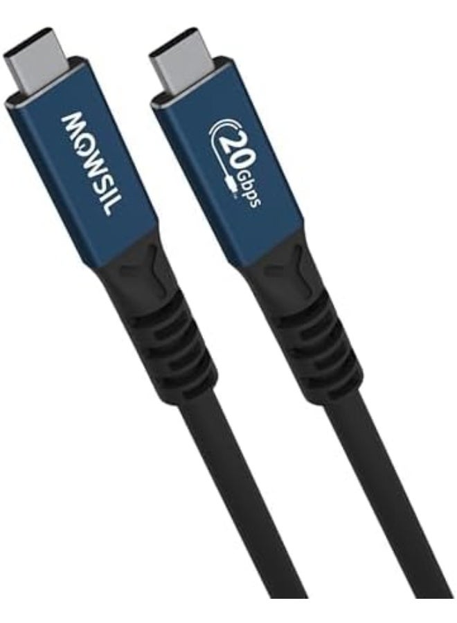 Mowsil USB C Video Cable,4K@60Hz,20Gbps,100W PD,Thunderbolt 3 - Image 1