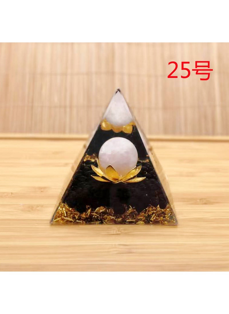 Arabest Cross-border ornaments foreign trade explosions a variety of crystal gravel energy stone pyramid ornaments creative crafts manufacturers 25. 
