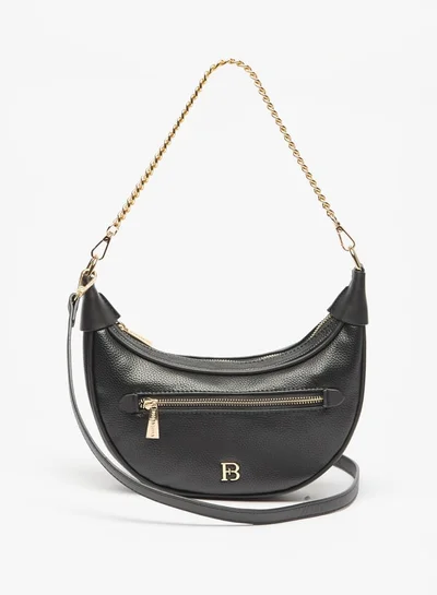 Flora Bella By Shoexpress Women Solid Hobo Bag with Detachable Strap and Zip Closure