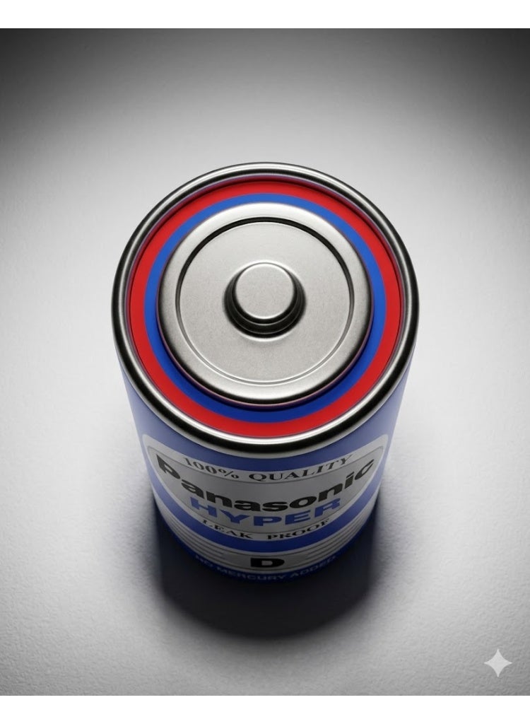 Panasonic 2 pcs of panasonic Hyper Manganese Battery (D size) - Image 3