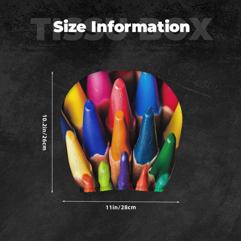 2 Pack Universal Car Headrest Covers Soft Breathable Elastic Protector Crayons Color - Image 3