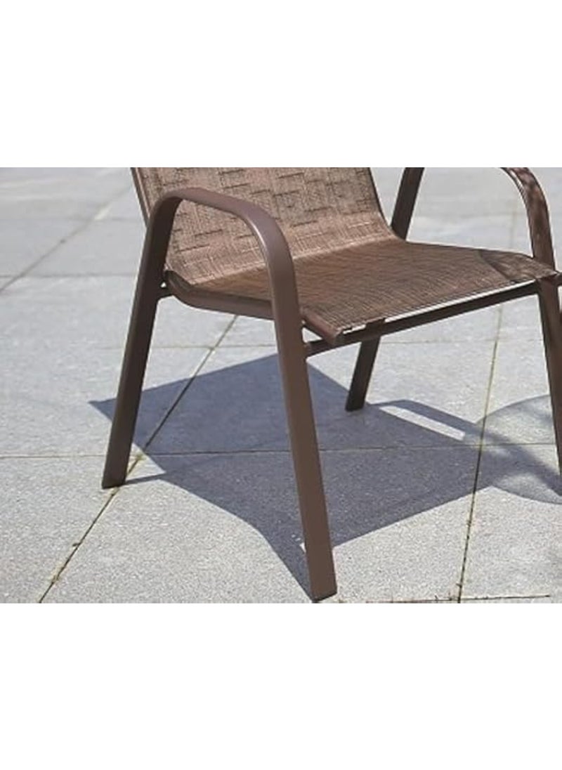 KUSTOMDECO - Outdoor Patio Bistro Set – 2 Wicker Chairs & Round Table – Perfectly Crafted for Small Spaces, Cozy Outdoor Dining, and Stylish Relaxation - Image 1