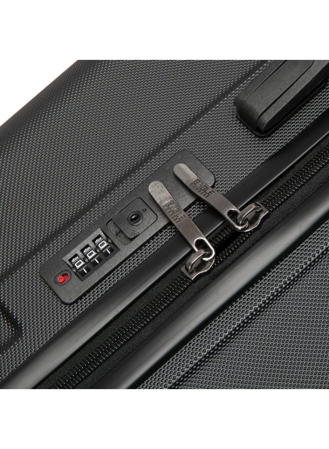 Eagle Express Expedition ABS Hard Trolley Luggage - 20 inch - Black - Free Protective Cover - 1-Year Warranty - Image 3