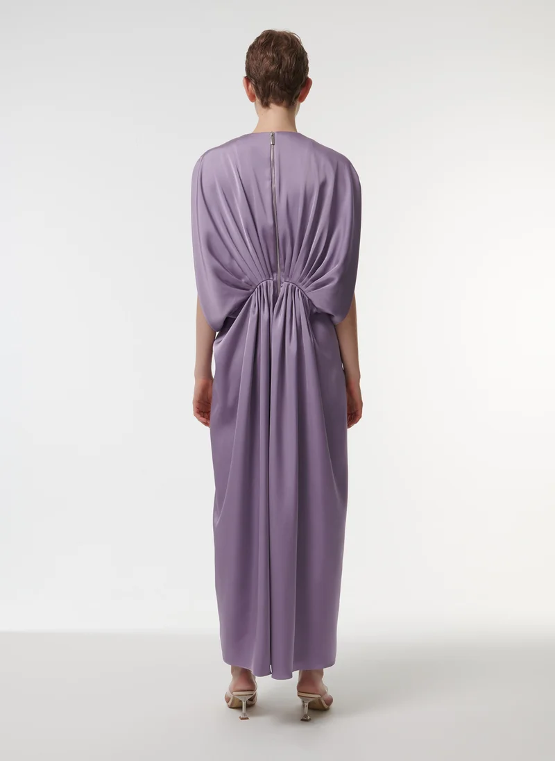 leem  Marked Waist Drape Dress for Women | Best Price UAE