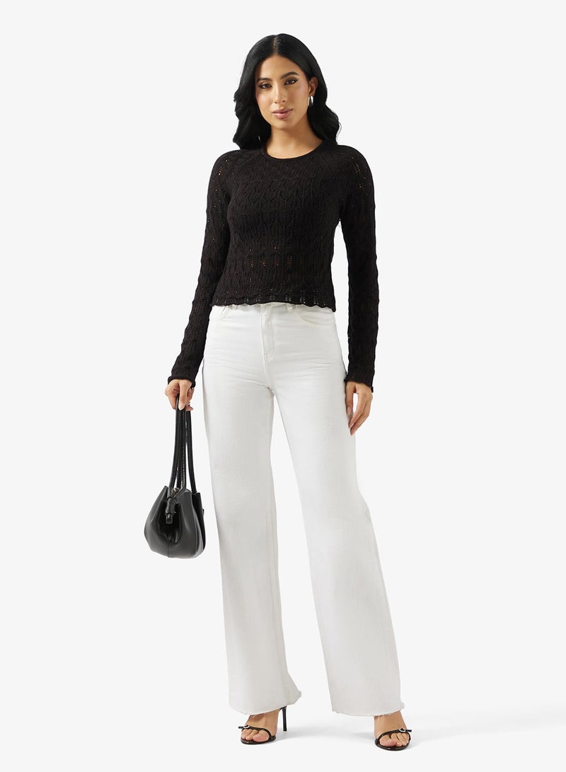 VERO MODA Newfabienne Long Sleeve O-Neck Pullover - Image 4