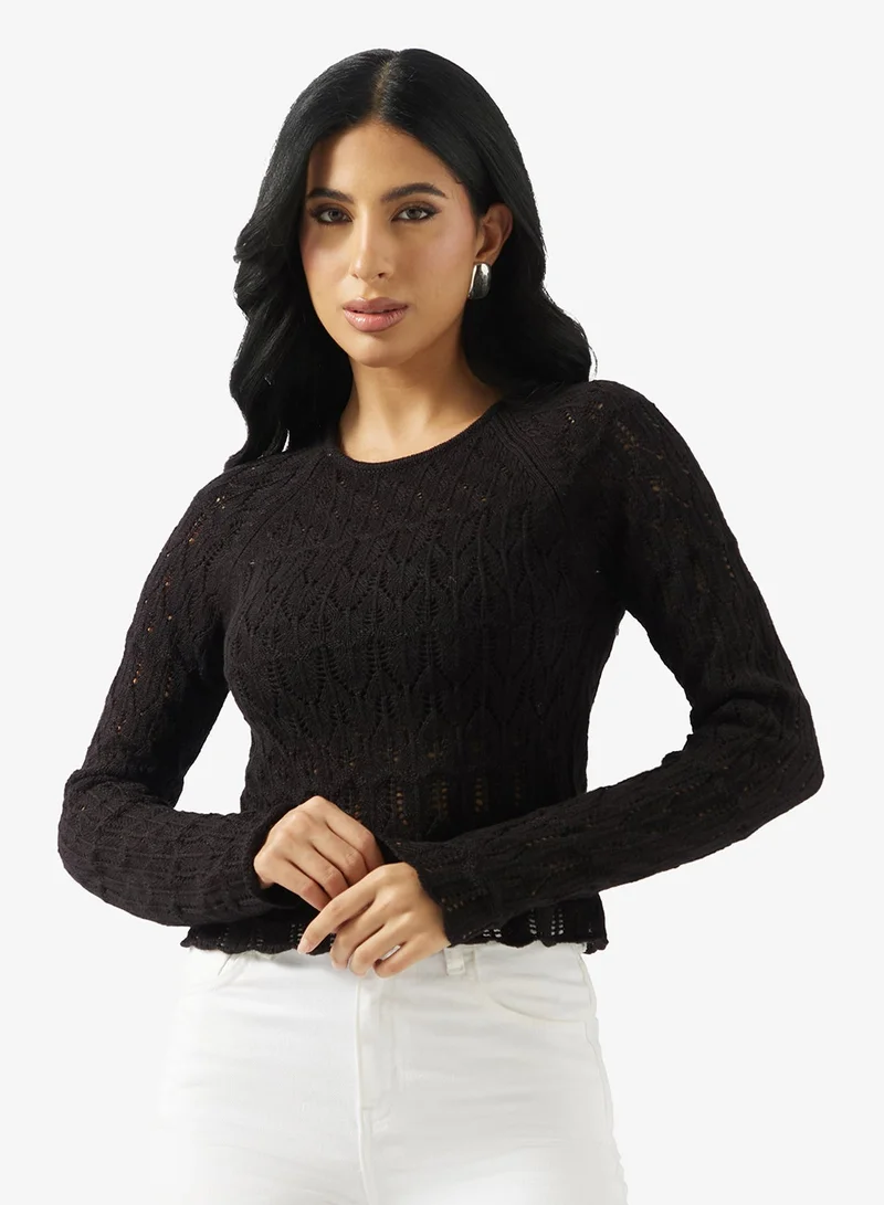 VERO MODA Newfabienne Long Sleeve O-Neck Pullover
