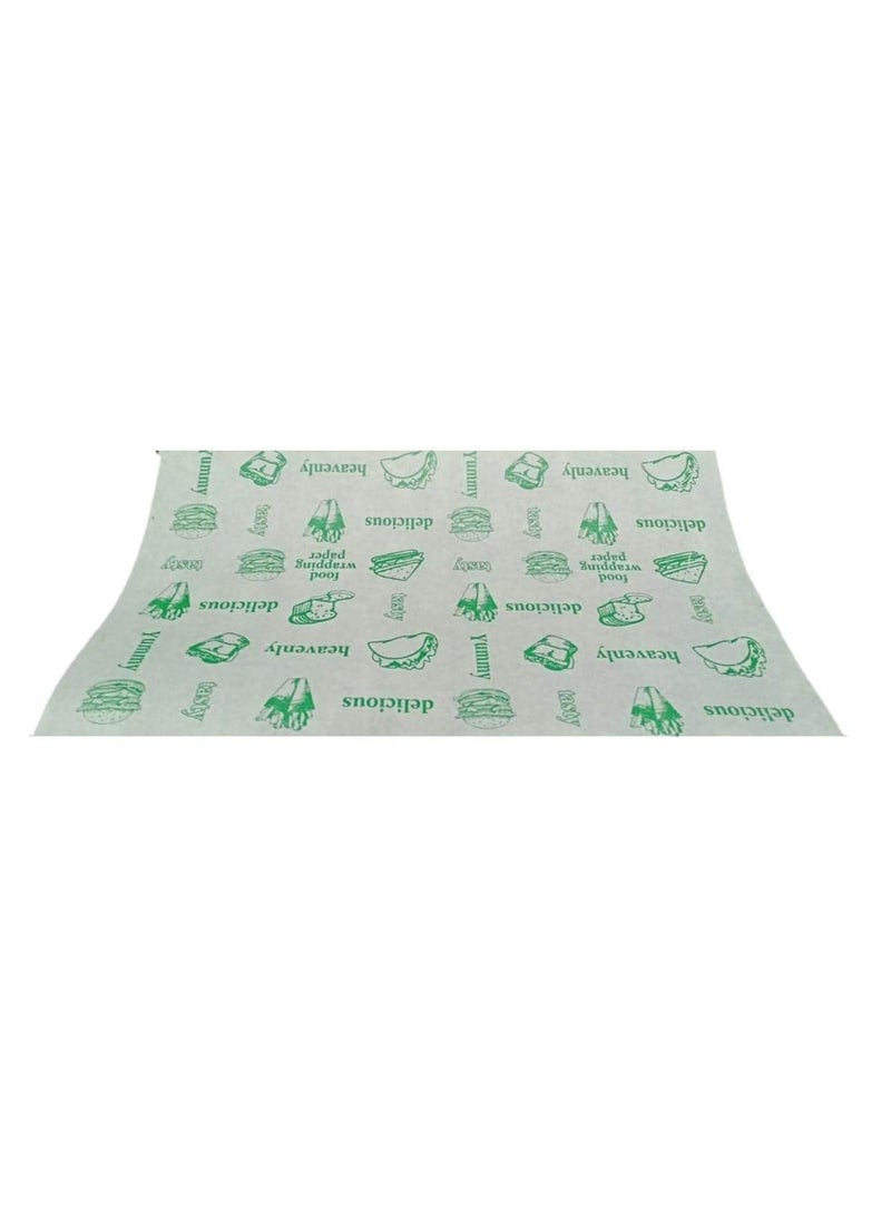 Planet Wrap Planet Wrap Food Wrapping Paper Pack of 60 Sheets 11 x 12 Green and White  - Image 4