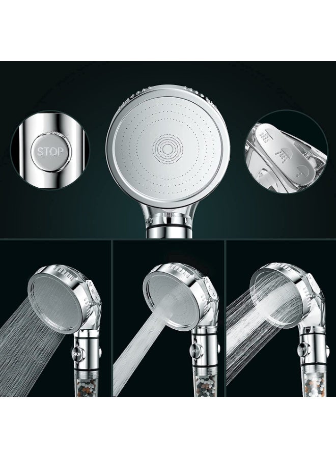 Sky-Touch Handheld High-Pressure Shower Head with Filter for Hard Water & Impurities - Image 5
