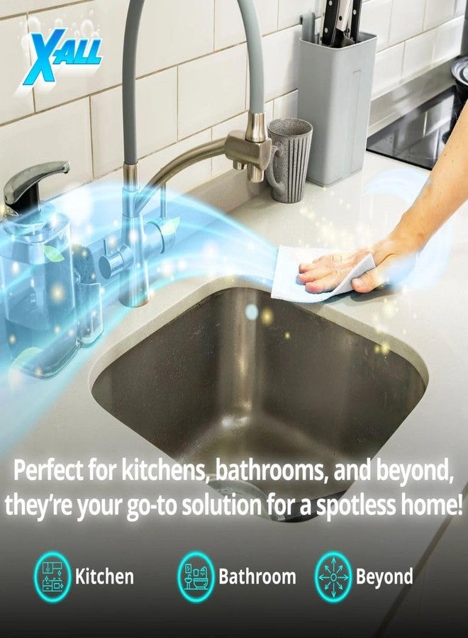 X-ALL Magic Wipes Multi-Use Cleaning Cloths, 1 Pack (6 Wipes) - Reusable & Washable, Ultra-Absorbent, Lint-Free Household Cleaning Cloths - 1 Cloth Replaces Up to 1,250 Paper Towels - Image 3