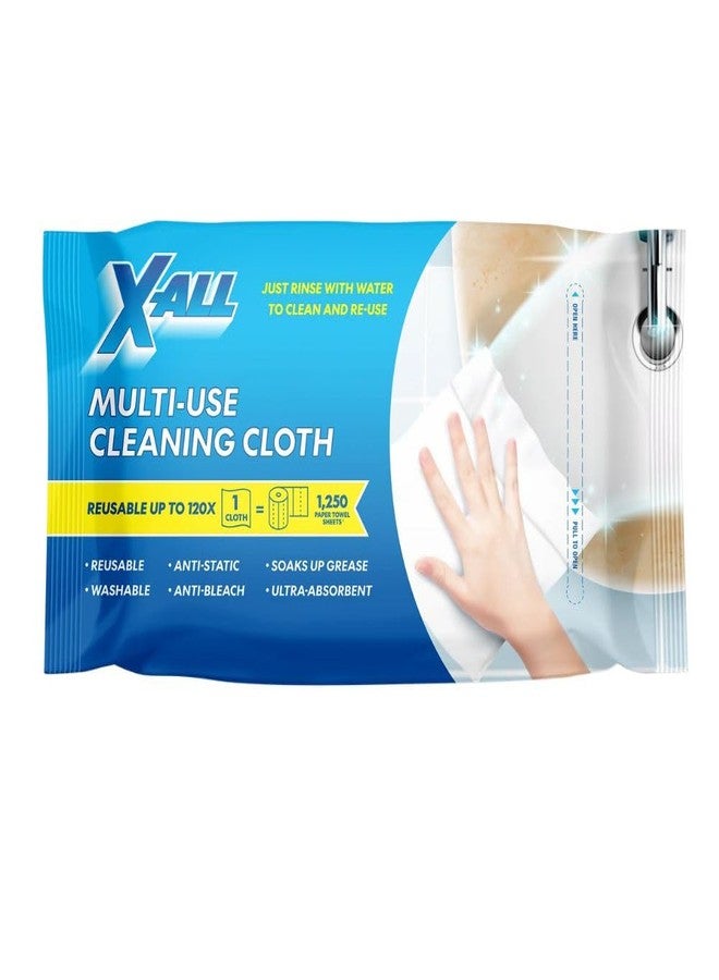 X-ALL Magic Wipes Multi-Use Cleaning Cloths, 1 Pack (6 Wipes) - Reusable & Washable, Ultra-Absorbent, Lint-Free Household Cleaning Cloths - 1 Cloth Replaces Up to 1,250 Paper Towels - Image 1