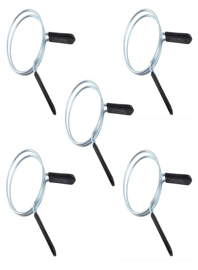 Taytools 114943 5-Piece 4” Easy Release Spring Clamps Double Loop Dust Collector Hose Clamps - Image 1