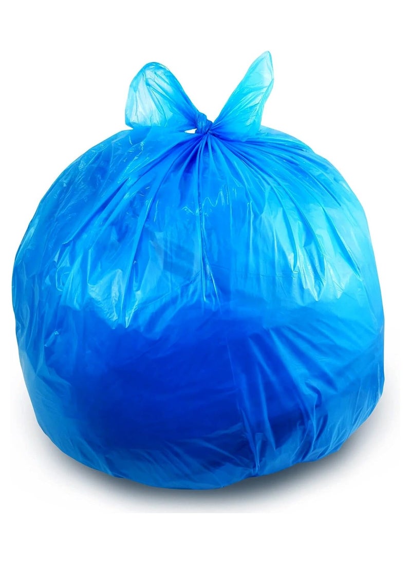 Hi Care (Pack of 100 Bags) Hi-Care Garbage Bag Blue 65x95cm 20 Micron Heavy Duty Oxo Biodegradable Plastic Bag Medium Trash Bags Dustbin Bags Waste Bag Office Bag Strong And Durable Bin Bag Garbage Bag Medium  - Image 1