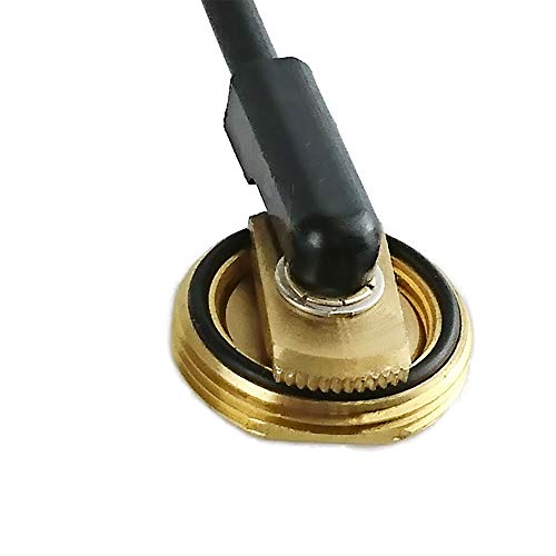 UngSung Solid Brass NMO Antenna Mount with UHF Male PL259 Connector 10 ft RG58/U Coax Cable for for Ham UHF VHF CB Cellular Trucker Antenna (10ft NMO Mount NO L Bracket, Black) - Image 2