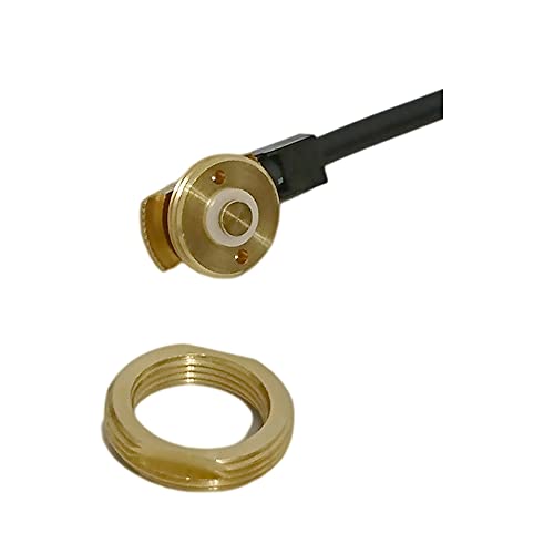 UngSung Solid Brass NMO Antenna Mount with UHF Male PL259 Connector 10 ft RG58/U Coax Cable for for Ham UHF VHF CB Cellular Trucker Antenna (10ft NMO Mount NO L Bracket, Black) - Image 4