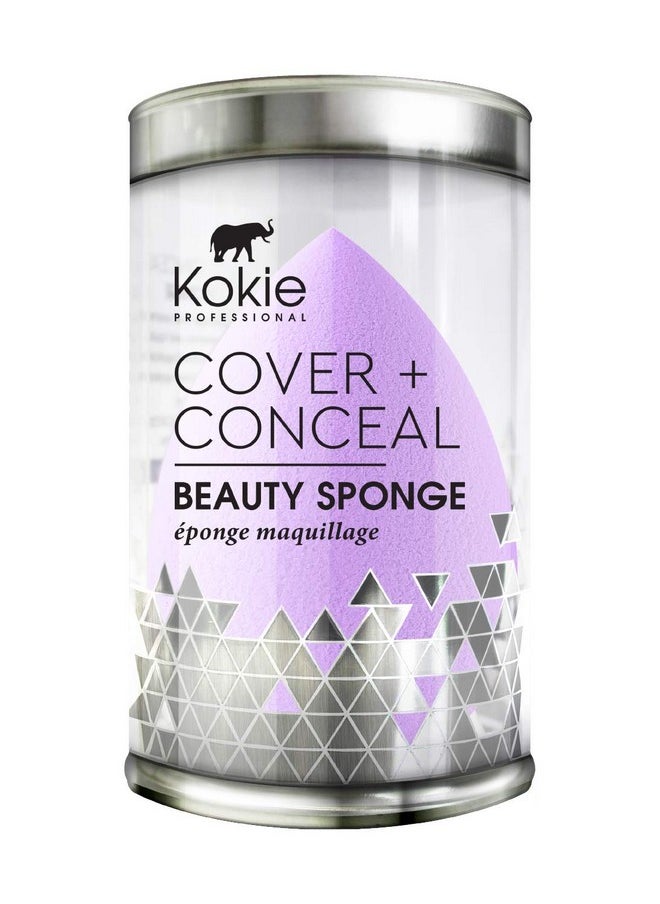 Kokie Kokie Beauty Sponge, Foundation Blending, Cover + Conceal Makeup Sponge - Flawless For Liquid, Cream, or Powder (1 PC) (1 PC)  - Image 1