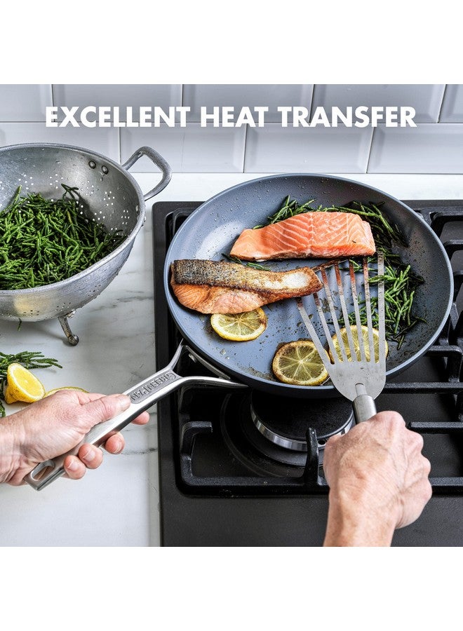 GreenPan Paris Pro Hard Anodized Healthy Ceramic Nonstick, 10" Frying Pan Skillet, PFAS-Free, Dishwasher Safe, Grey - Image 1