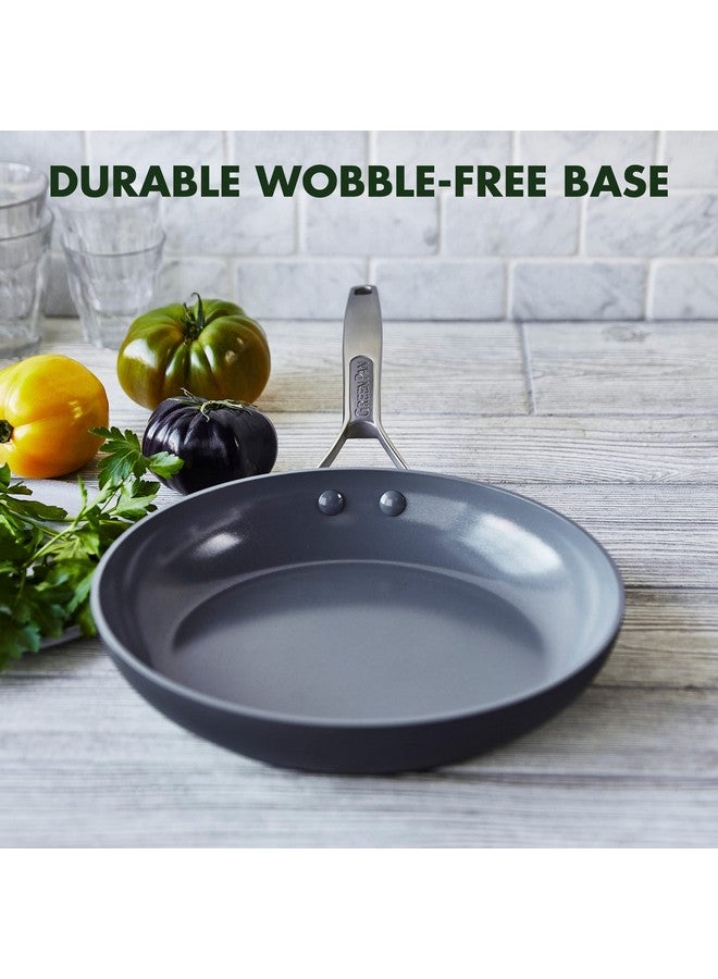 GreenPan Paris Pro Hard Anodized Healthy Ceramic Nonstick, 10" Frying Pan Skillet, PFAS-Free, Dishwasher Safe, Grey - Image 2
