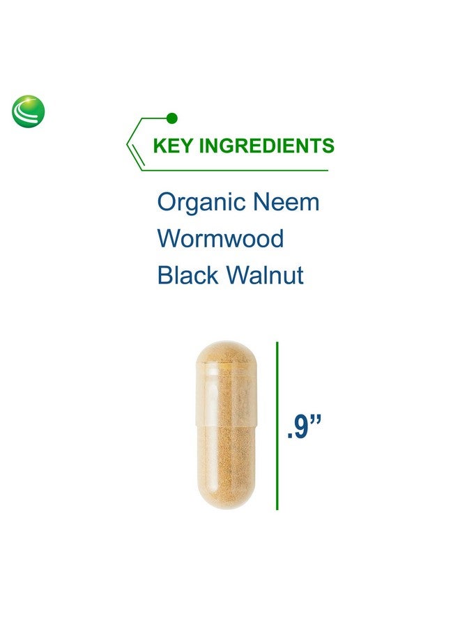 Nutra BioGenesis Parabiotic Plus Organic Neem Wormwood And Black Walnut For Intestinal Microbiome And Immune System Support Gluten Free Vegan Nongmo 90 Capsules - Image 3