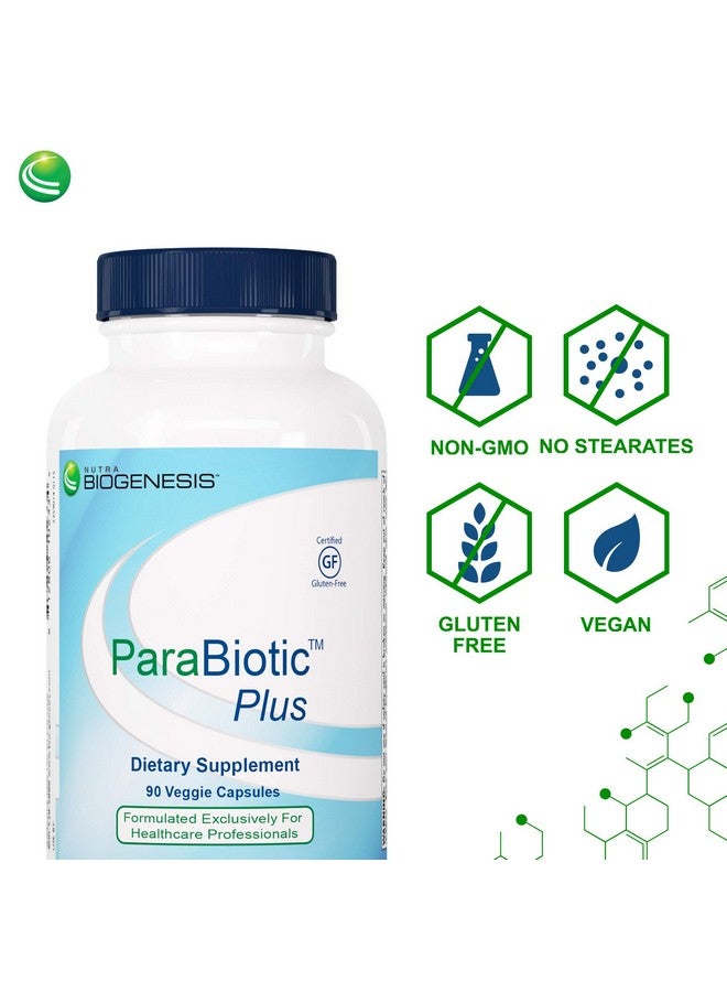 Nutra BioGenesis Parabiotic Plus Organic Neem Wormwood And Black Walnut For Intestinal Microbiome And Immune System Support Gluten Free Vegan Nongmo 90 Capsules - Image 4