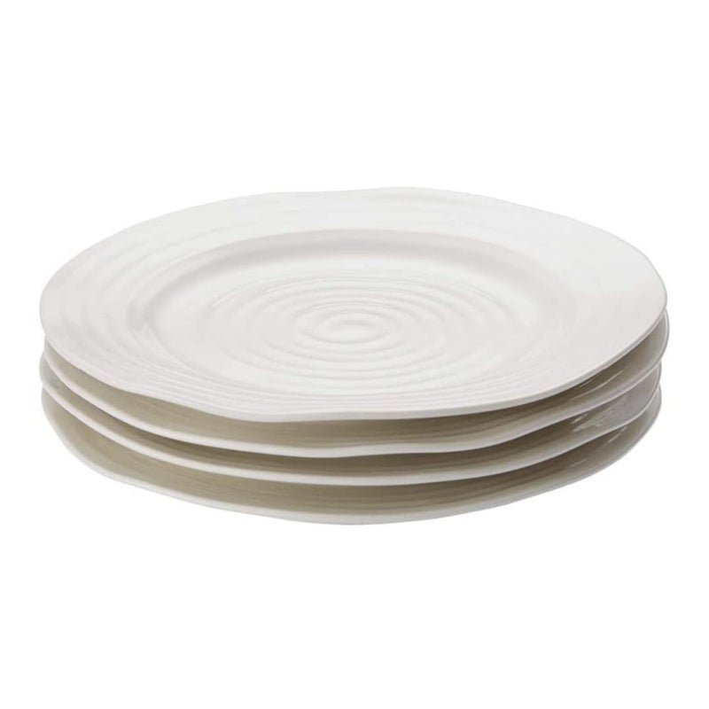 Portmeirion Portmeirion Sophie Conran White Salad Plates | Set of 4 | Dinner, Pasta, and Appetizer Plates | 8 Inch | Made from Porcelain | Microwave and Dishwasher Safe  - Image 1