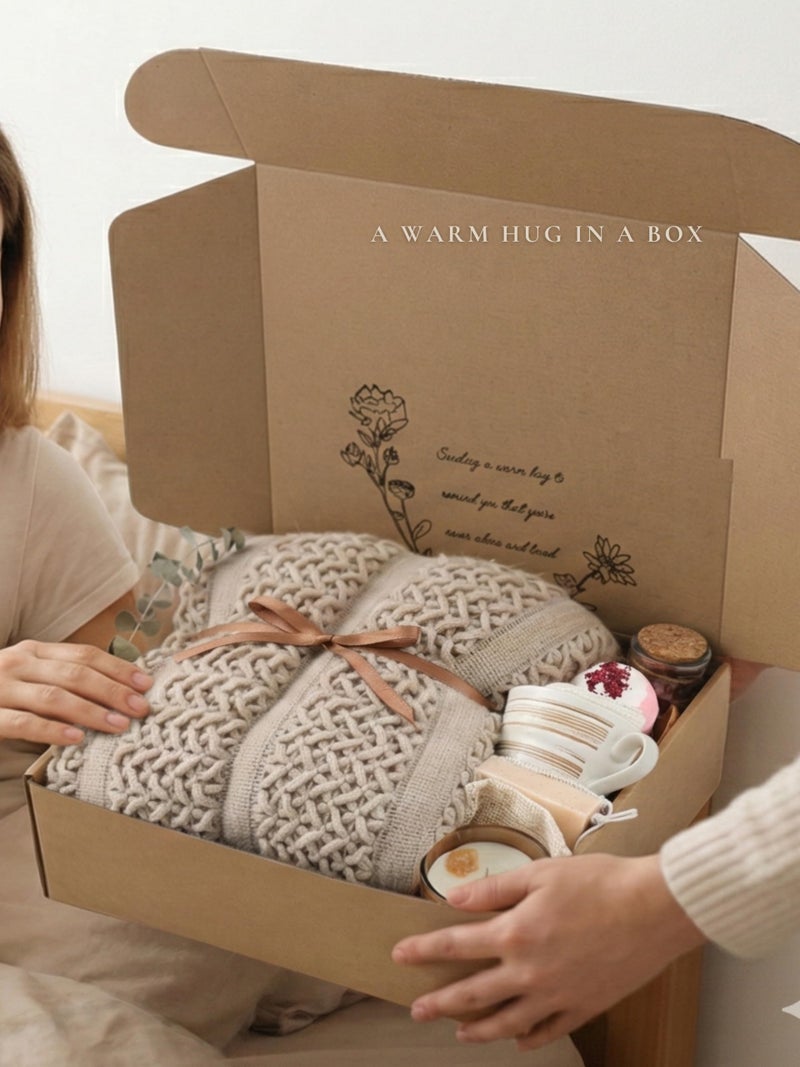 CASTATEO Cozy Care Package for Women â€“ Warm & Comforting Thinking of You Gift Box for Birthday,BES Friend Gift, Get Well Soon, Sympathy, Self Care,Cancer Care & Encouragement(TAN) - Image 2