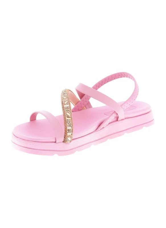 MOLECA Moleca Ladies Sandals With Back Strap Pink | Made In Brazil