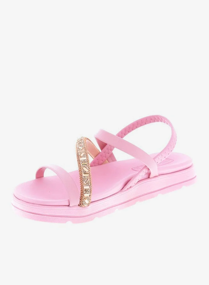 موليكا صنادل نسائية موليكا بحزام خلفي وردي صُنع في البرازيل