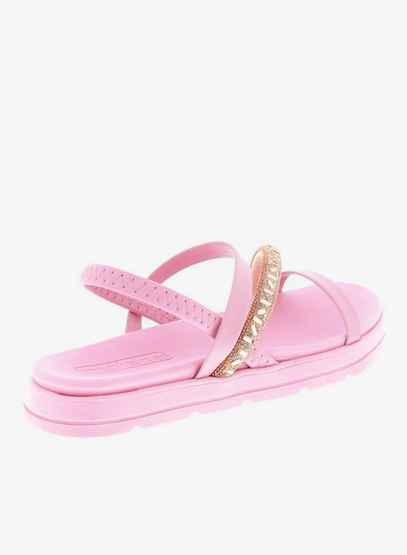 موليكا صنادل نسائية موليكا بحزام خلفي وردي صُنع في البرازيل