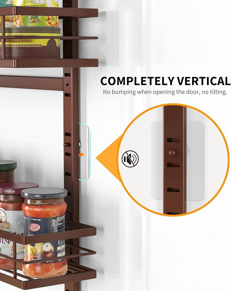 Moforoco Bronze 9-Tier Over The Door Pantry Organizer, Pantry Organization And Storage, Metal Hanging Spice Rack Shelves Door, Home & Kitchen Essentials, Laundry Room Bathroom Organization - Image 4