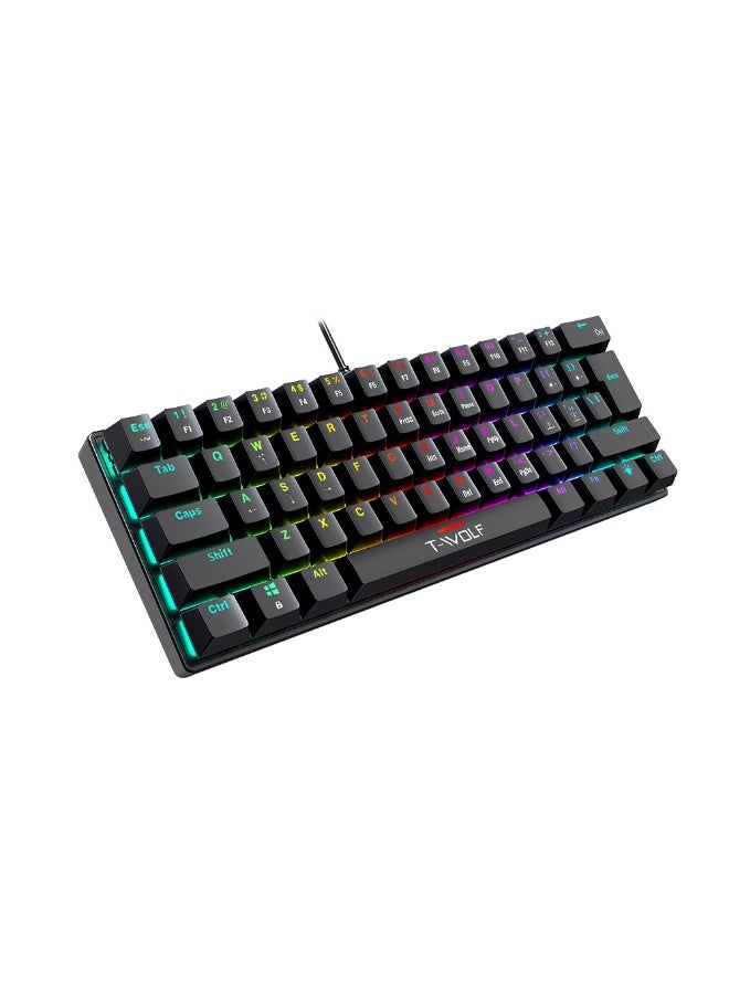 T-WOLF T61 Mechanical Keyboard - Gaming & Office Use - Image 5