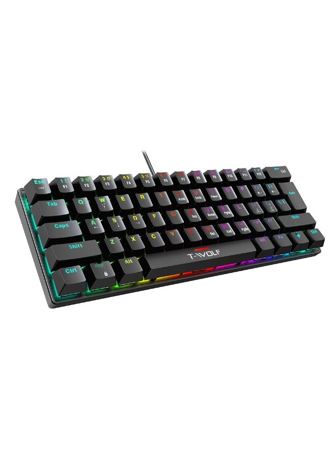 T-WOLF T61 Mechanical Keyboard - Gaming & Office Use - Image 4