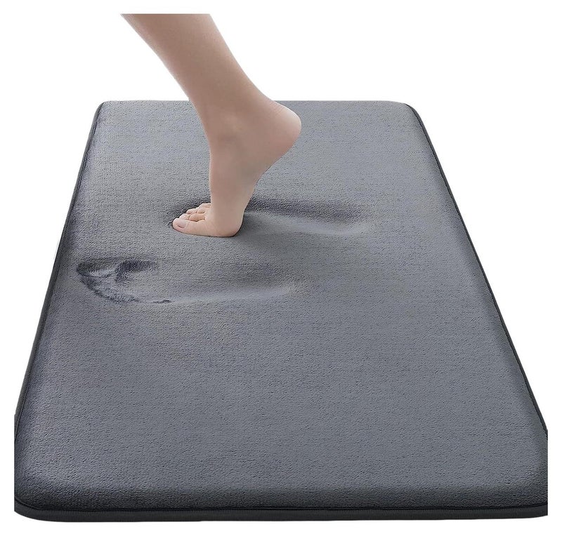 روعة سجادة إسفنجية ذكية غير قابلة للانزلاق من الأسفل، سجادة باب حمام ماصة لغرفة المعيشة، سجادة أرضية سميكة 40 × 60 سم، سجادة فائقة النعومة للمداخل - Image 1