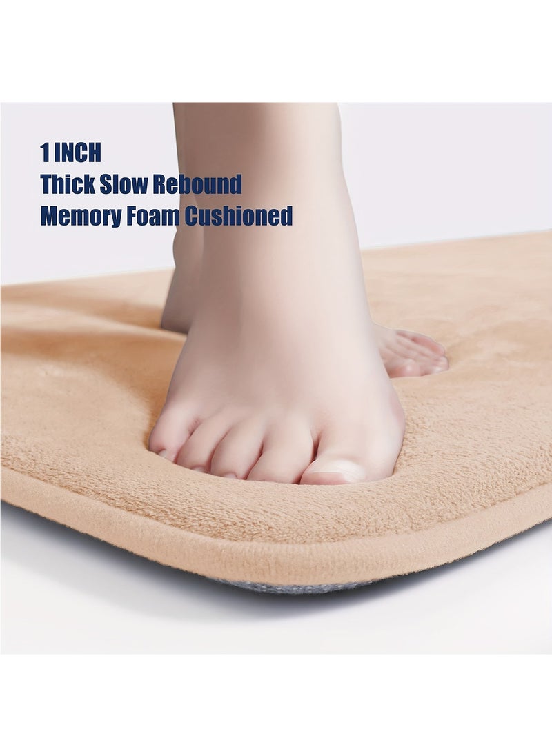 Generic - Memory Foam Mat Non-slip Bottom Absorbent Bathroom Doormat Living Room Floor Mat 40*60cm Thicken Super Soft Doorways Carpet - Image 1