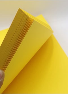 firstnock Color Card Paper Yellow, A5 - 20 Sheets - 250GSM Thick Colored Card Stock - Premium Craft Paper for DIY, Invitations, Arts & Crafts and Printing  - Image 3