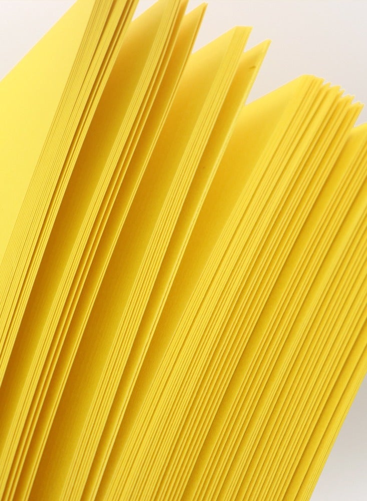 firstnock Color Card Paper Yellow, A5 - 20 Sheets - 250GSM Thick Colored Card Stock - Premium Craft Paper for DIY, Invitations, Arts & Crafts and Printing - Image 4