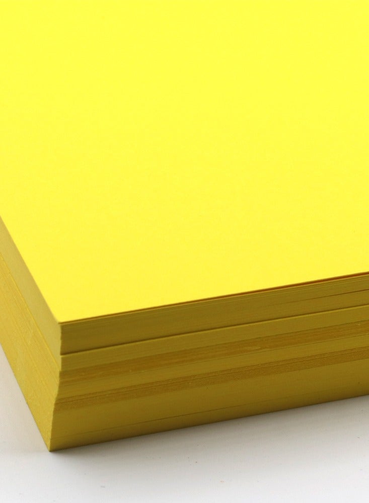 firstnock Color Card Paper Yellow, A5 - 20 Sheets - 250GSM Thick Colored Card Stock - Premium Craft Paper for DIY, Invitations, Arts & Crafts and Printing - Image 5
