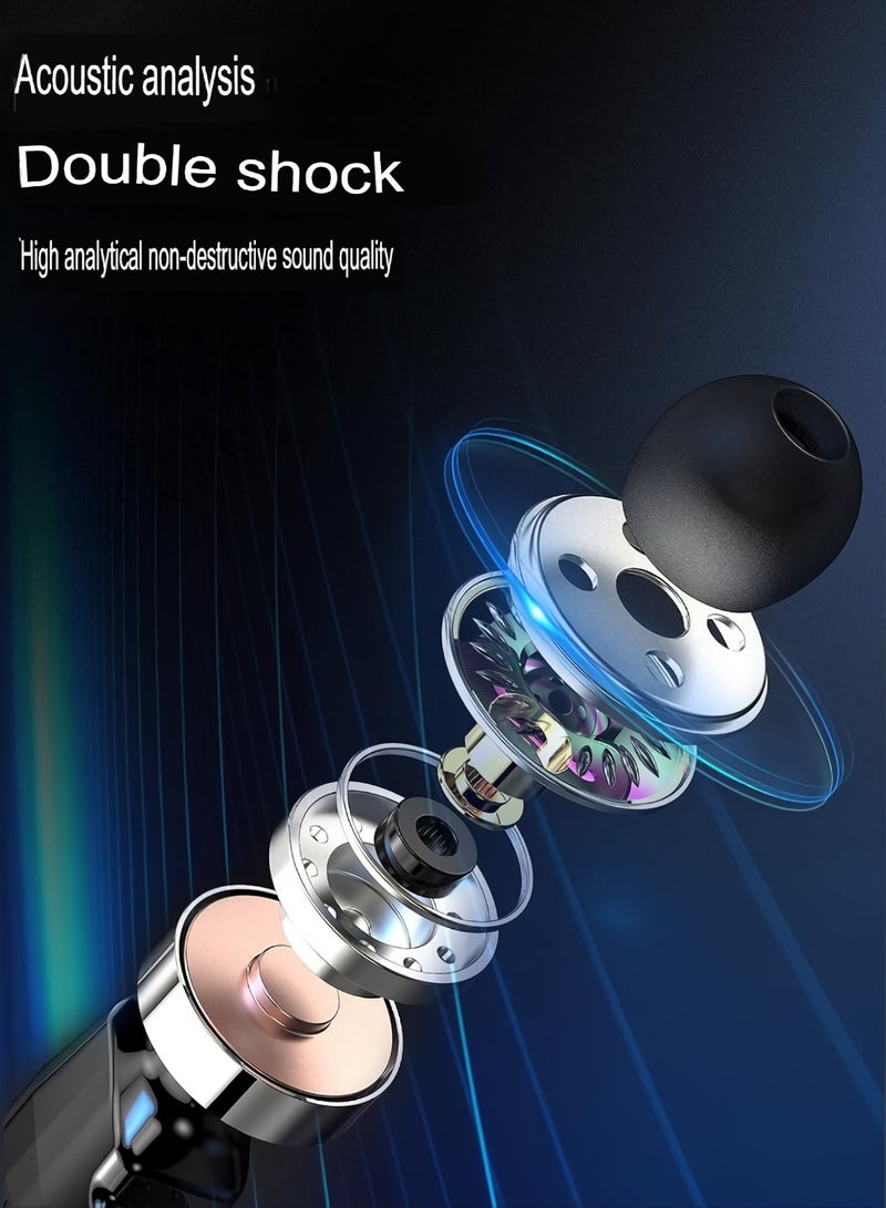 GT66 Smart Watch, Bluetooth Call Smart Sports Watch With Earphones, Comfortable Waterproof Health Monitoring Watch With Calories Burned Heart Rate Monitoring, (1pc, Black, Leather Strap) - Image 3