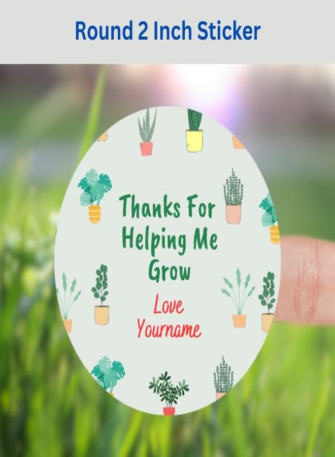 Yellow Nuts ملصقات شكر شخصية من يلو ناتس، تساعدني على النمو، مناسبة لنباتات البستنة، وأظرف الهدايا النباتية، وصناديق الزهور. - Image 3