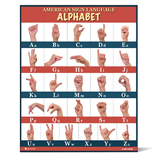 Young N Refined Sign Language abc poster (18x24) large LAMINATED with UPDATED FIXED images - Image 4