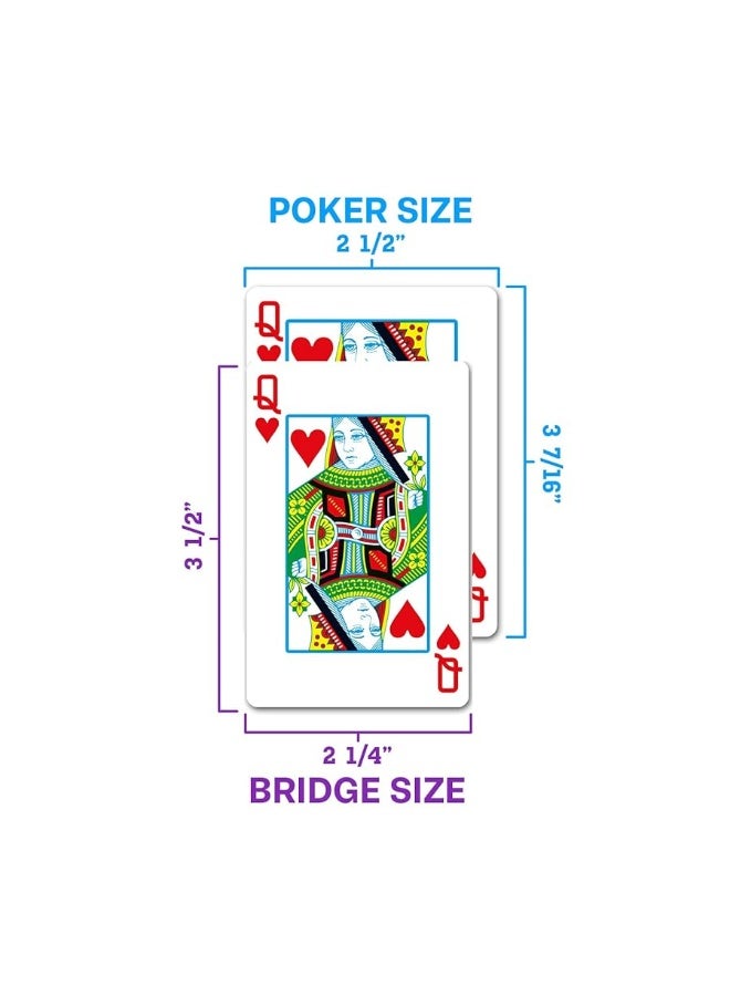 Copag 1546 Design 100% Plastic Playing Cards, Poker Size (Standard) Purple/Grey Jumbo Index (1 Set) - Image 2