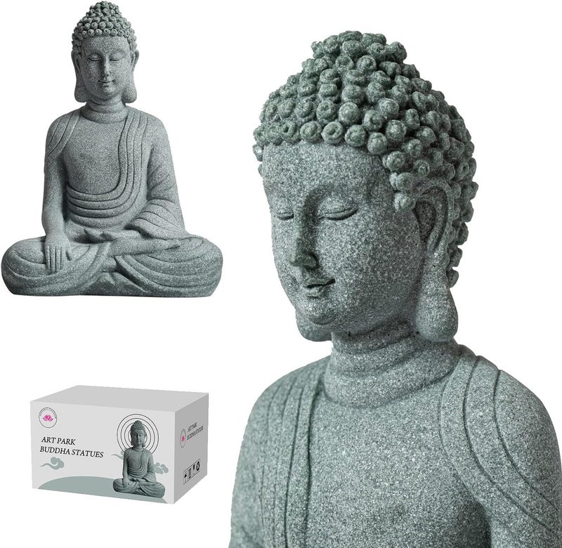 Little Buddha Statue for Home Handmade Stone Meditation Sitting Buddha Figurine Buddah Buda Budda Baby Buddha Statue IndoorOutdoor Buddha Decor Gifts Buddhas Buddha Sculpture