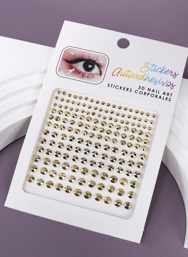 Self-adhesive rhinestone face and body tattoo stickers for face body and nail decoration