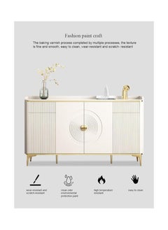 AWD Luxury Large Capacity Shoe Cabinet, Sideboard Shelves Storage Cabinet with Drawers, Kitchen Cabinet Shelves Entrance Shoe Storage Console, Dining room Untensils Keeper Storage, Decor Sideboard Cabinet  - Image 4