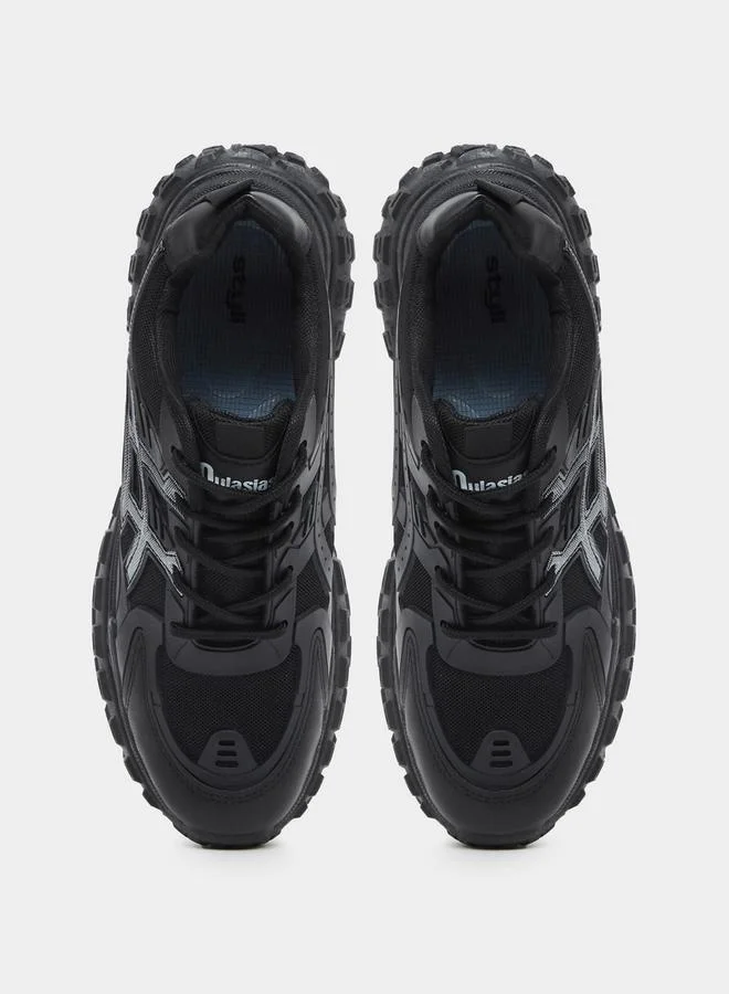 Styli Chunky Abstract Sole Lace Up Sneakers