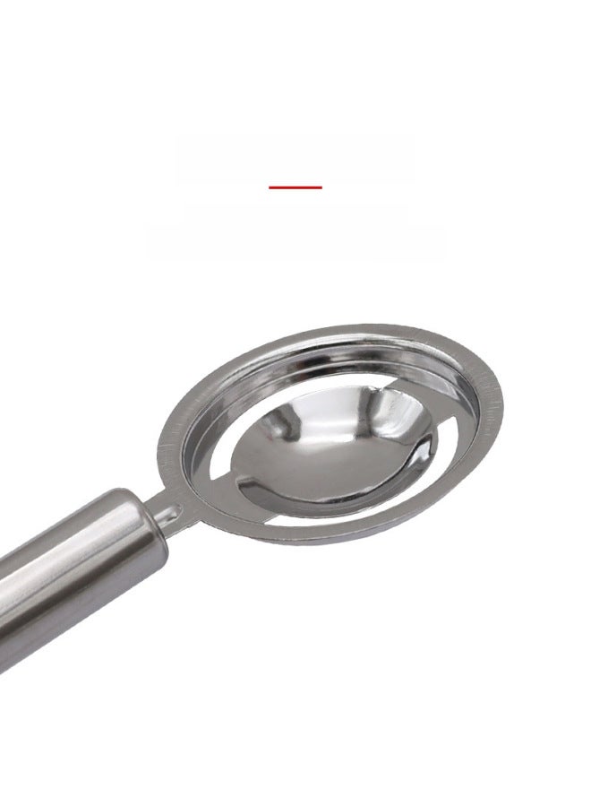 Egg Yolk Egg White Separator Stainless Steel Egg Separator Egg Separator Household Baking Egg Liquid Filter Egg Leakage Device-Specifications:Stainless Steel Round Tube Egg White Separator-Color:opp Bag  - Image 5