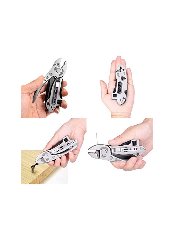 PROMASS Pliers Pocket Knife Screwdriver Set Kit Adjustable Wrench Jaw Spanner Repair Survival Hand Multi Tools Mini - Image 5