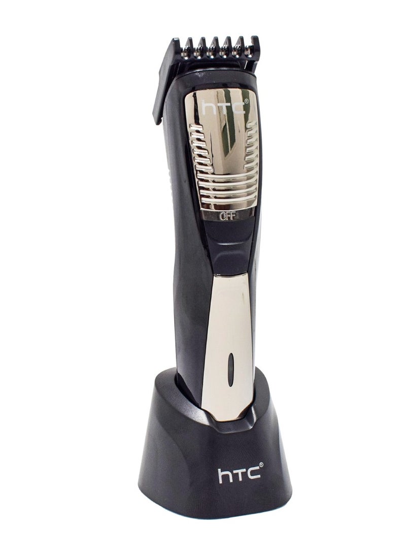 HTC AT-029 Cordless Rechargeable Hair Trimmer, Black - Image 1